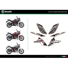 Наклейки комплект FURIA WHITE  --  Benelli TNT 25