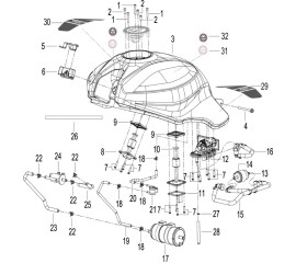 F07 燃油箱 FUEL TANK ASSY.