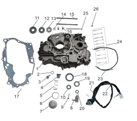 Left Crankcase Assembly