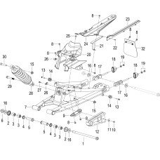 F09 后摆臂 REAR SWINGING ARM ASSY.
