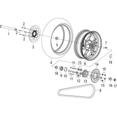 F10 后轮 REAR WHEEL ASSY.