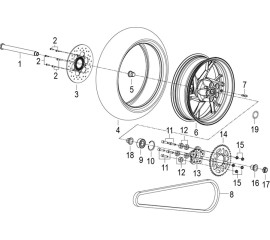 F10 后轮 REAR WHEEL ASSY.