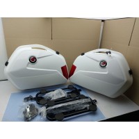 Кофры 22л. пластиковые универсальные с креплениями GEON белые