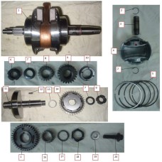 CRANKSHAFT CONNECTING-ROD ASSY/PISTON