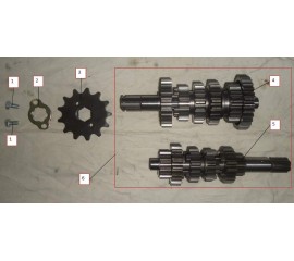 TRANSMISSION MAIN,COUNTER SHAFT