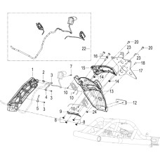 F09 REAR LOWER FENDER&REAR TURN INDICATOR LIGHT