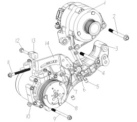 Generator, Air Conditioning Compressor Component