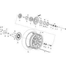 F11 后轮 REAR WHEEL ASSY.