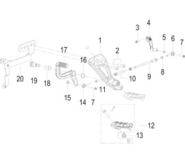 F14 LEFT FRONT PEDAL ASSY.
