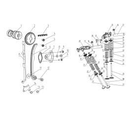 E-3 Valve Timing Camshaft