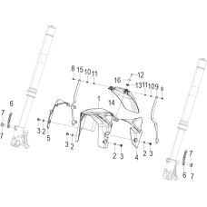 F17 FRONT FENDER ASSY.