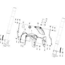 F17 前挡泥板 FRONT FENDER ASSY.