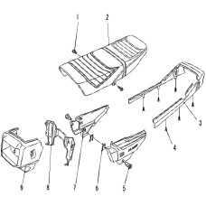 Сидение, пластик