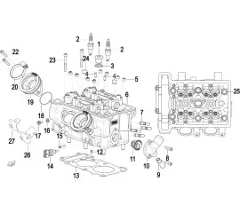 E01 CYLINDER HEAD(气缸盖分总成)