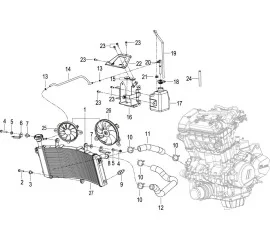 F21 COOLING SYSTEM ASSY.