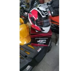 ШЛЕМ GEON 967-2 GLOSSY BLACK/RED