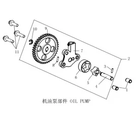 E08 机油泵部件 OIL PUMP