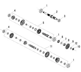 MAINSHAFT & COUNTERSHAFT