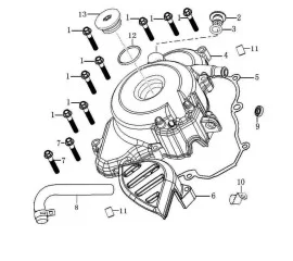 LEFT CRANKCASE COVER