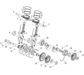 E08 PISTON,CONNECTING ROD & CRANKSHAFT ASSY(活塞连杆曲轴平衡轴分总成)