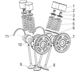 E03 VALVE MECHANISM SUB-ASSY(配气机构分总成)