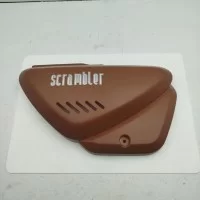Пластик под сидением правый (коричневый мат) Scrambler Light