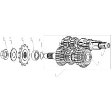 E-8 MAINSHAFT&COUNTERSHAFT KIT