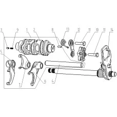 E-9 DRUM COMP GEAR SHIFT