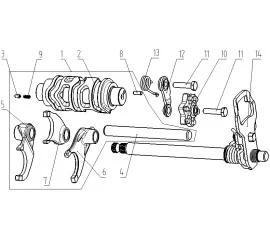 E-9 DRUM COMP GEAR SHIFT