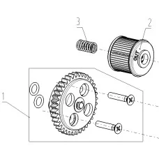 E-10 OIL PUMP AND OIL FILTER