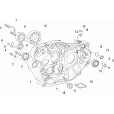E07 RIGHT CRANKCASE SUB-ASSY(右曲轴箱分总成)