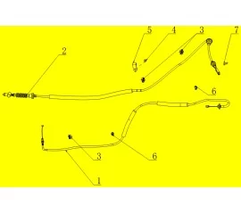Control Cable - DK15 Gasoline Engine
