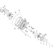 F09 后轮 REAR WHEEL ASSY.