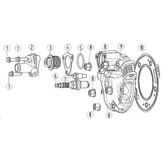 E-1 cylinder head cover parts