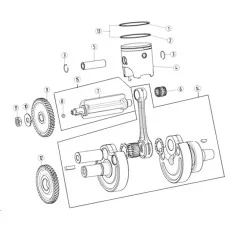 E-6 crank connecting rod assembly