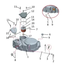 Right crankcase cover