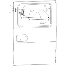 Middle door lock