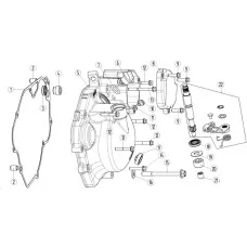 E-8 Right box cover parts