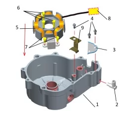 Left crankcase cover