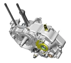 left crankcase B gear display sub-assembly (parts sold)