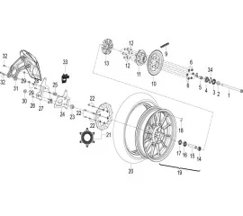 F11 后轮 REAR WHEEL ASSY.