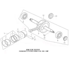 CRANKSHAFT CONNECTING-ROD ASSY PISTON