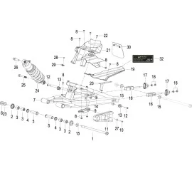 F09 后摆臂 REAR SWINGING ARM ASSY.