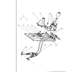 Gearshift Mechanism - DK15 Gasoline Engine