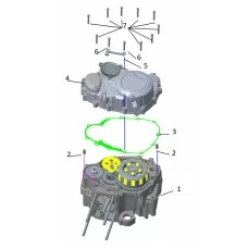 Right crankcase cover assembly