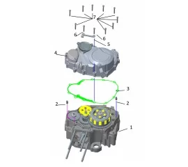 Right crankcase cover assembly