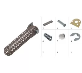 Rear foot pedals