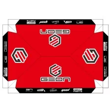 Палатка (каркас+тент) GEON (5,7м*2,9м*3,8м) красно-черная