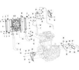 F16 COOLING SYSTEM ASSY.