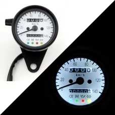 Спидометр "K=1.4 0-140KMH"	60mm LED черн/бел. 0628